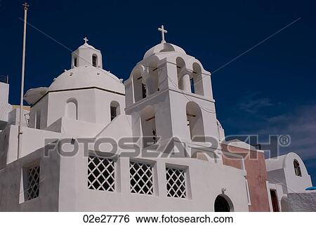 Exterior of church in Santorini Greece View Large Photo Image Stock Photograph - Exterior of church in Santorini Greece. Fotosearch