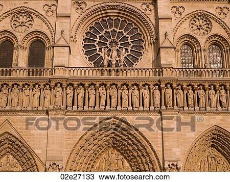 Exterior wall of Notre Dame Cathedral in Paris France View Large Photo Image Stock Image - Exterior wall of Notre Dame Cathedral in Paris France. Fotosearch