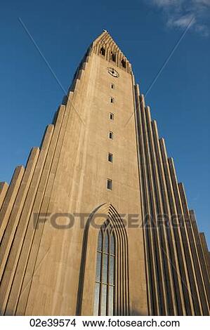 Extrior of a Christian church in Iceland View Large Photo Image Picture - Extrior of a Christian church in Iceland. Fotosearch