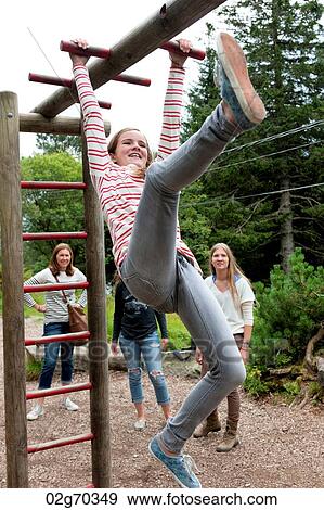 Four female friends having fun in a park, Bergen, Norway View Large Photo Image Stock Photo - Four female friends having fun in a park, Bergen, Norway. Fotosearch
