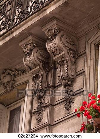 Picture - Front of building in Paris France. Fotosearch
