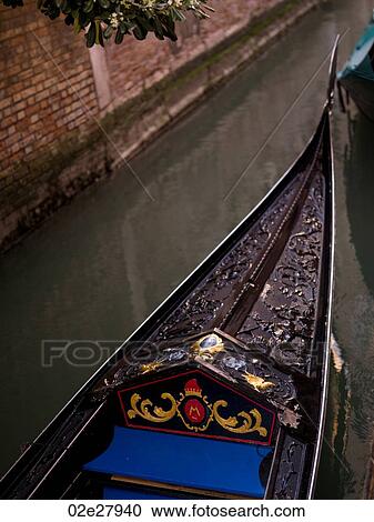 Front of gondola in Venice View Large Photo Image Stock Image - Front of gondola in Venice. Fotosearch