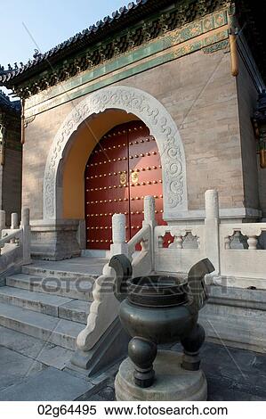 Gate at the Temple Of Heaven, Beijing, China View Large Photo Image Stock Photography - Gate at the Temple Of Heaven, Beijing, China. Fotosearch