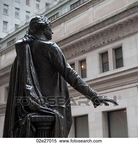 George Washington Statue in Manhattan, New York City, U. S. A. View Large Photo Image Stock Photography - George Washington Statue in Manhattan, New York City, U. S. A.. Fotosearch