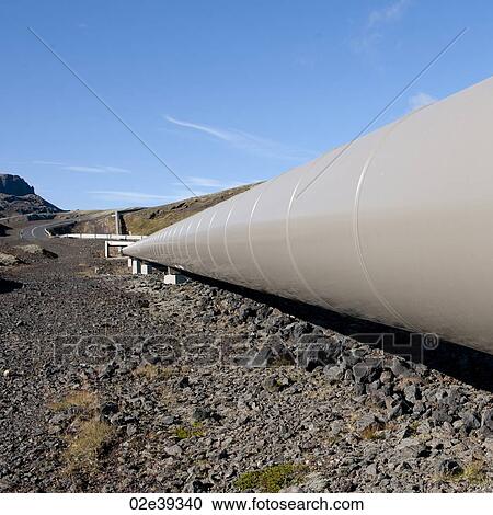 Geothermal heating pipe through Icelandic rural countryside View Large Photo Image Stock Image - Geothermal heating pipe through Icelandic rural countryside. Fotosearch