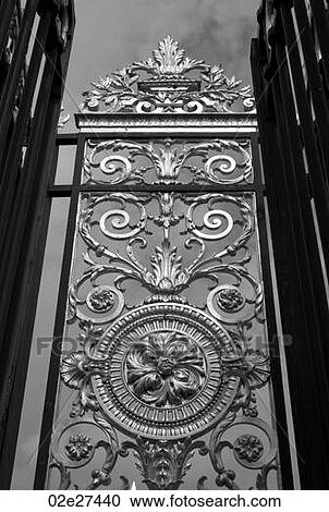 Gilded barrior in Paris France View Large Photo Image Stock Image - Gilded barrior in Paris France. Fotosearch