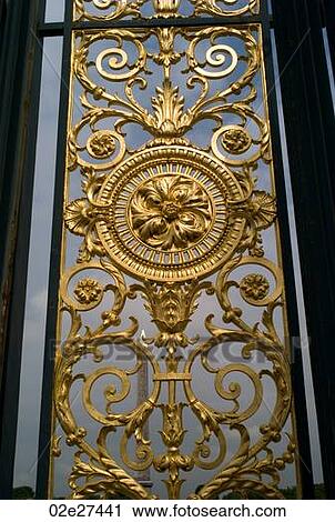 Gilded barrior in Paris France View Large Photo Image Stock Image - Gilded barrior in Paris France. Fotosearch