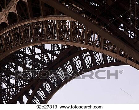 Girders of the Eiffel Tower in Paris France View Large Photo Image Stock Image - Girders of the Eiffel Tower in Paris France. Fotosearch