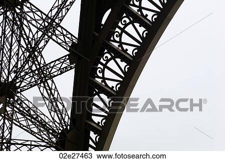 Girders of the Eiffel Tower in Paris France View Large Photo Image Stock Image - Girders of the Eiffel Tower in Paris France. Fotosearch