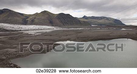 Glacial mountain coastline View Large Photo Image Stock Photo - Glacial mountain coastline. Fotosearch