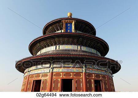 Hall Of Prayer For Good Harvests, Temple Of Heaven, Beijing, China View Large Photo Image Picture - Hall Of Prayer For Good Harvests, Temple Of Heaven, Beijing, China. Fotosearch