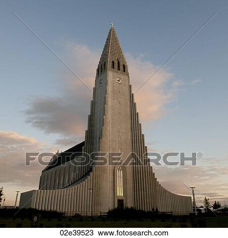 Hallgrimskirkja stone Christian church View Large Photo Image Stock Image - Hallgrimskirkja stone Christian church. Fotosearch