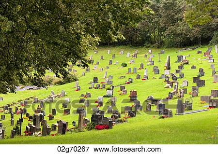 High angle view of cemetery, Granvin, Hordaland County, Norway View Large Photo Image Stock Photo - High angle view of cemetery, Granvin, Hordaland County, Norway. Fotosearch