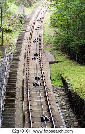 High angle view of Floibanen funicular, Bergen, Norway View Large Photo Image Stock Image - High angle view of Floibanen funicular, Bergen, Norway. Fotosearch