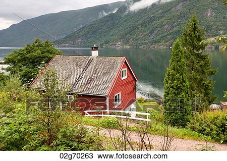 High angle view of house at waterfront, Granvin, Hardanger, Hardangerfjord, Hardangervidda, Hardanger, Norway View Large Photo Image Stock Image - High angle view of house at waterfront, Granvin, Hardanger, Hardangerfjord, Hardangervidda, Hardanger, Norway. Fotosearch