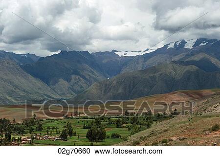 High angle view of Sacred Valley, Cusco Region, Peru View Large Photo Image Stock Image - High angle view of Sacred Valley, Cusco Region, Peru. Fotosearch