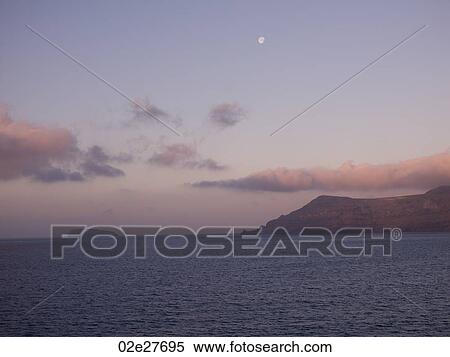 Horizon view of Santorini Greece View Large Photo Image Stock Photography - Horizon view of Santorini Greece. Fotosearch