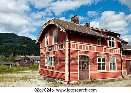 House in a village, Torpo, Highlands, Norway View Large Photo Image Stock Photography - House in a village, Torpo, Highlands, Norway. Fotosearch