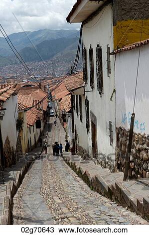 Houses along a stepped alley in Cuzco, Peru View Large Photo Image Stock Image - Houses along a stepped alley in Cuzco, Peru. Fotosearch