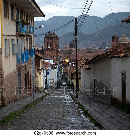 Houses along a street, Cuzco, Peru View Large Photo Image Stock Photograph - Houses along a street, Cuzco, Peru. Fotosearch