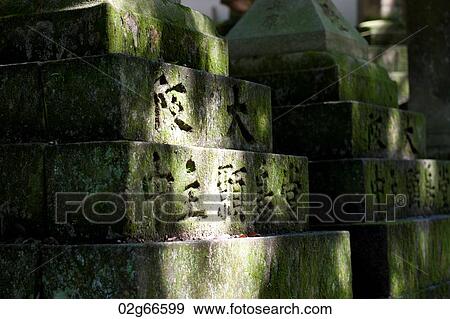 Stock Photo - Inscription on stone lanterns at Kasuga Taisha Shrine, Nara, Japan. Fotosearch