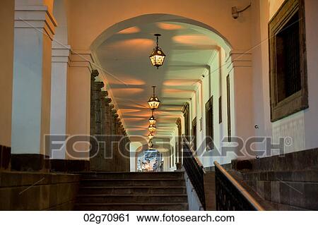 Interiors of a historic center, Casa De Gobierno De Ecuador, Quito, Ecuador View Large Photo Image Stock Image - Interiors of a historic center, Casa De Gobierno De Ecuador, Quito, Ecuador. Fotosearch
