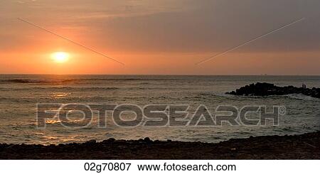 Jetty at the ocean at sunset, Miraflores District, Lima Province, Peru View Large Photo Image Stock Photo - Jetty at the ocean at sunset, Miraflores District, Lima Province, Peru. Fotosearch