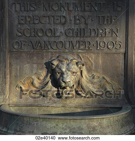 Lion head monument in Stanley Park in Vancouver, British Columbia, Canada View Large Photo Image Stock Image - Lion head monument in Stanley Park in Vancouver, British Columbia, Canada. Fotosearch