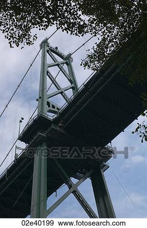 Stock Photo - Lions Gate Bridge in Vancouver, British Columbia, Canada. Fotosearch