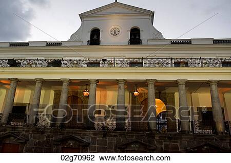 Low angle view of a building, Casa De Gobierno De Ecuador, Historic Center, Quito, Ecuador View Large Photo Image Stock Image - Low angle view of a building, Casa De Gobierno De Ecuador, Historic Center, Quito, Ecuador. Fotosearch