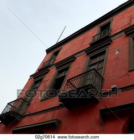 Low angle view of a building, Historic Centre of Lima, Lima, Peru View Large Photo Image Picture - Low angle view of a building, Historic Centre of Lima, Lima, Peru. Fotosearch