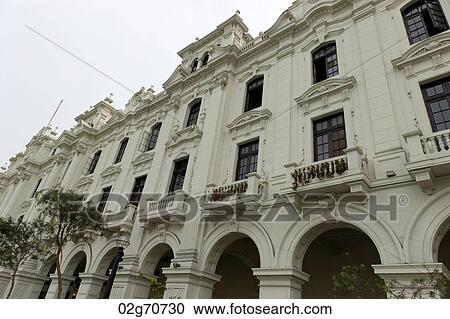 Low angle view of a building, Historic Centre of Lima, Lima, Peru View Large Photo Image Stock Image - Low angle view of a building, Historic Centre of Lima, Lima, Peru. Fotosearch