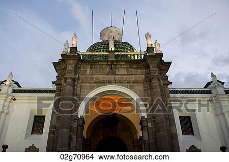 Low angle view of a cathedral, Cathedral of Quito, Plaza de Independencia, Historic Center, Quito, Ecuador View Large Photo Image Picture - Low angle view of a cathedral, Cathedral of Quito, Plaza de Independencia, Historic Center, Quito, Ecuador. Fotosearch
