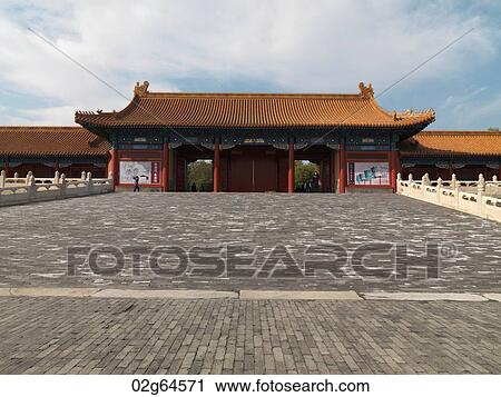 Low angle view of Xihe Gate, Forbidden City, Beijing, China View Large Photo Image Stock Image - Low angle view of Xihe Gate, Forbidden City, Beijing, China. Fotosearch
