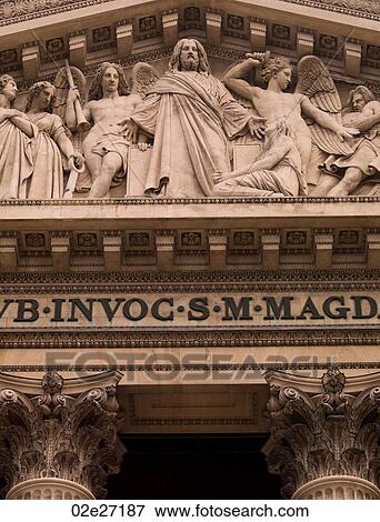 Madeleine Church in Paris France View Large Photo Image Stock Photo - Madeleine Church in Paris France. Fotosearch