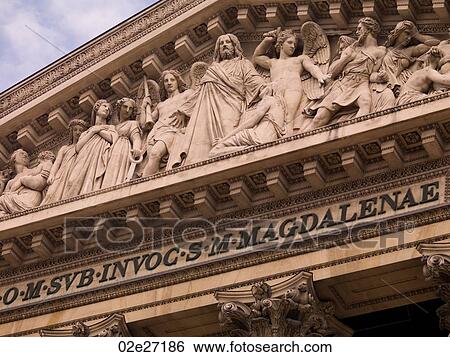 Madeleine Church in Paris France View Large Photo Image Stock Photograph - Madeleine Church in Paris France. Fotosearch