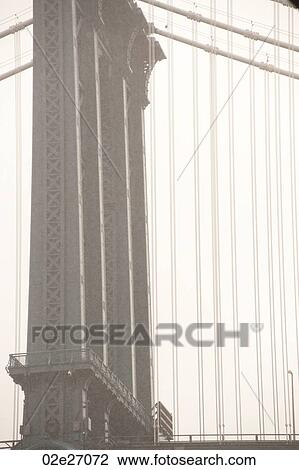 Manhattan Bridge in Manhattan, New York City, U. S. A. View Large Photo Image Stock Image - Manhattan Bridge in Manhattan, New York City, U. S. A.. Fotosearch