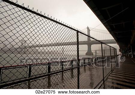 Stock Photography - Manhattan Bridge in Manhattan, New York City, U. S. A.. Fotosearch