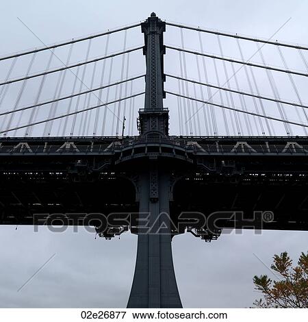 Stock Photo - Manhattan Bridge, New York City, U. S. A.. Fotosearch