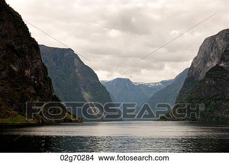 Mountains along the fjord, Sognefjord, Norway View Large Photo Image Picture - Mountains along the fjord, Sognefjord, Norway. Fotosearch