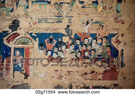Mural on the wall of Wat Phra Singh, Chiang Mai, Thailand View Large Photo Image Picture - Mural on the wall of Wat Phra Singh, Chiang Mai, Thailand. Fotosearch
