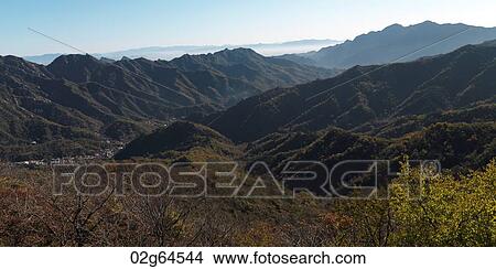 Picture - Mutianyu section of the Great Wall of China, Beijing, China. Fotosearch