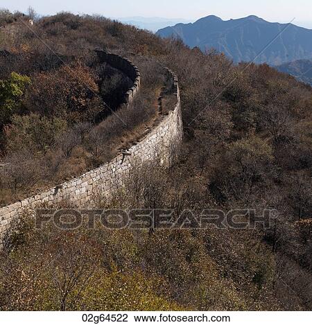 Mutianyu section of the Great Wall of China, Beijing, China View Large Photo Image Stock Image - Mutianyu section of the Great Wall of China, Beijing, China. Fotosearch