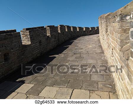 Mutianyu section of the Great Wall of China, Beijing, China View Large Photo Image Stock Image - Mutianyu section of the Great Wall of China, Beijing, China. Fotosearch