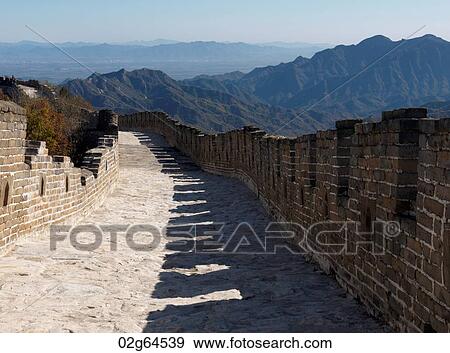 Mutianyu section of the Great Wall of China, Beijing, China View Large Photo Image Stock Photo - Mutianyu section of the Great Wall of China, Beijing, China. Fotosearch