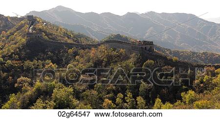 Mutianyu section of the Great Wall of China, Beijing, China View Large Photo Image Stock Photo - Mutianyu section of the Great Wall of China, Beijing, China. Fotosearch