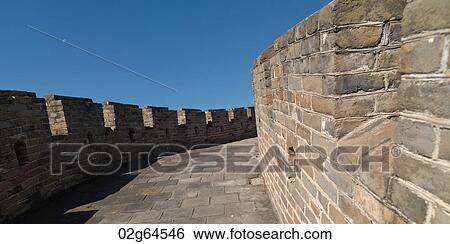 Mutianyu section of the Great Wall of China, Beijing, China View Large Photo Image Stock Photograph - Mutianyu section of the Great Wall of China, Beijing, China. Fotosearch