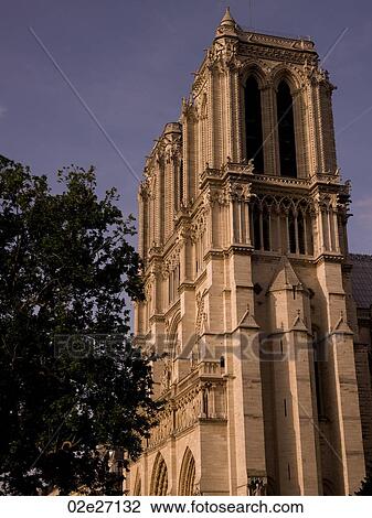 Stock Image - Notre Dame Cathedral in Paris France. Fotosearch
