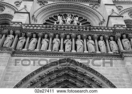 Stock Image - Notre Dame Cathedral in Paris France. Fotosearch