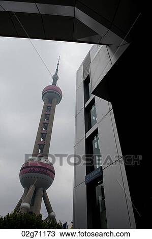 Oriental Pearl Tower, Lujiazui, Pudong, Shanghai, China View Large Photo Image Stock Image - Oriental Pearl Tower, Lujiazui, Pudong, Shanghai, China. Fotosearch